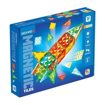 Магнитный конструктор Geomag Magnetic Tiles Gems Rocket 32 4105 фото