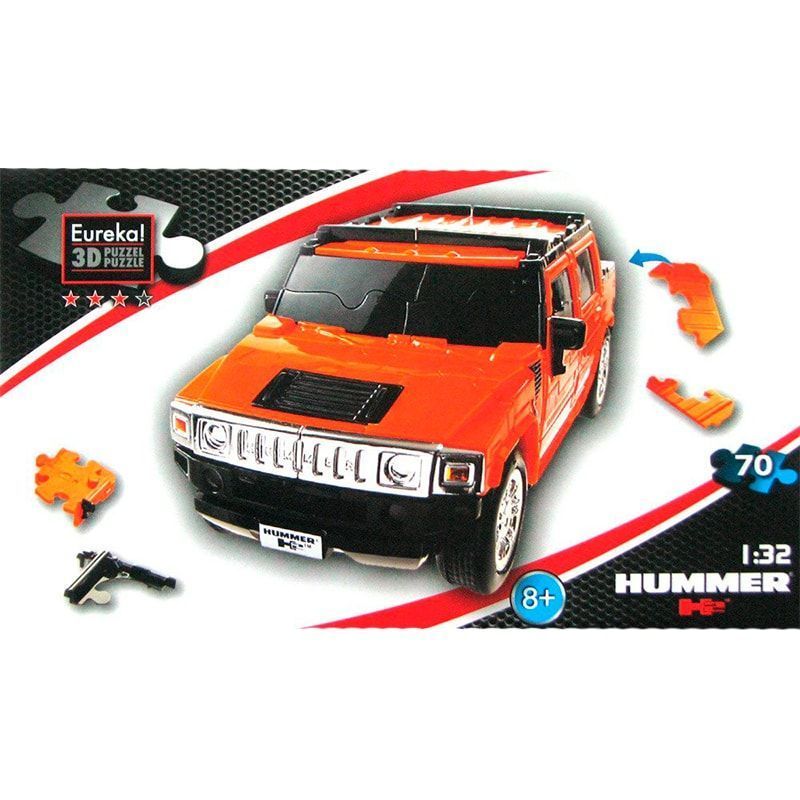 Головоломка 3D пазл машина Hummer H2 1:32 473413 фото