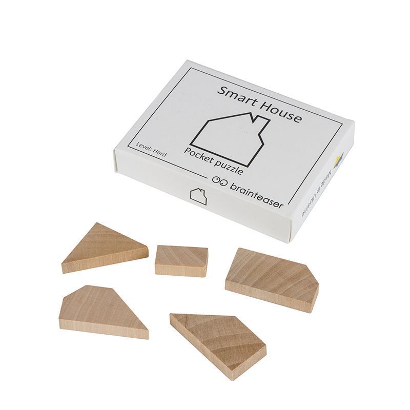 Дерев'яна головоломка Smart House pocket puzzle | Міні ЗАМОРОЧКА 5002en фото