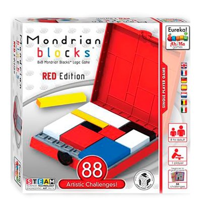 Ah!Ha Mondrian Blocks red | Головоломка Блоки Мондріана (червоний) 473553 фото