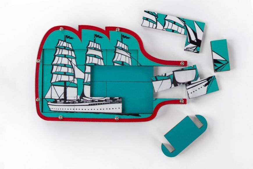 Дерев'яна головоломка Ship in a Bottle | Constantin Puzzle C5099 фото