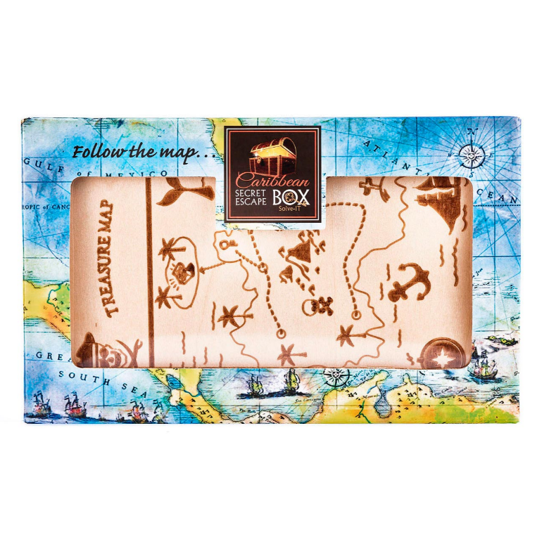 Головоломка Caribbean Secret Escape Box*** | Квест-бокс 3* Карибский секрет 473454 фото
