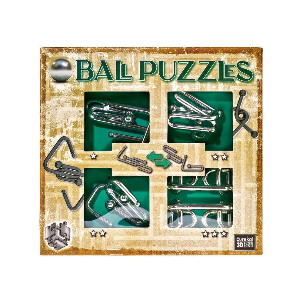 Набор металлических головоломок | Ball Puzzles Green 473201 фото