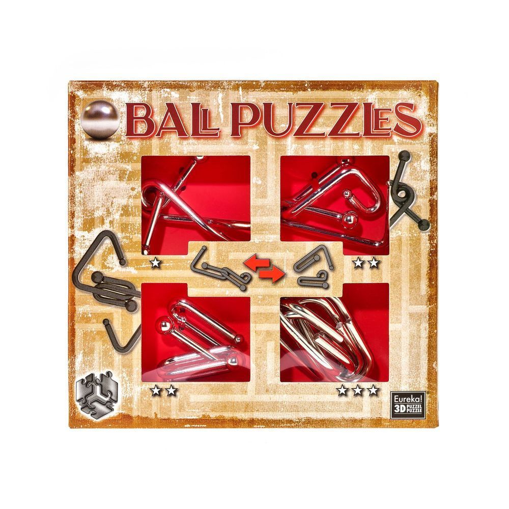 Набор металлических головоломок | Ball Puzzles Red 473202 фото