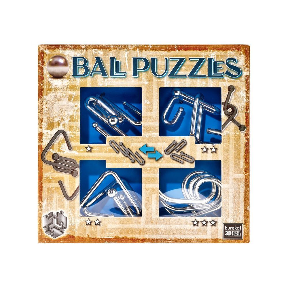 Набор металлических головоломок | Ball Puzzles Blue 473203 фото