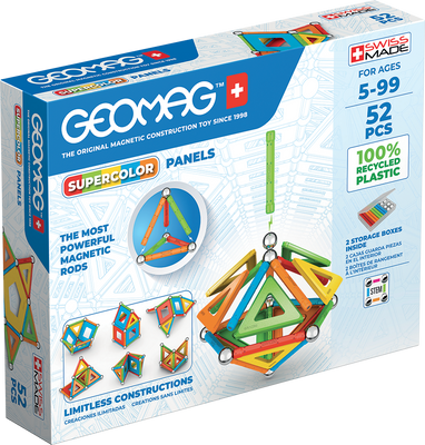 Geomag Supercolor Panels 52 детали | Магнитный конструктор Геомаг 378 фото