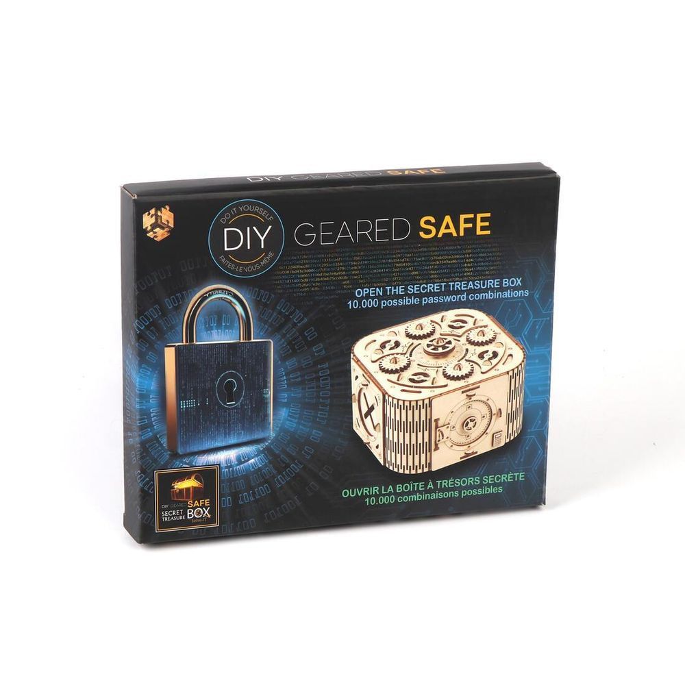 Головоломка квест-бокс DIY Geared Safe Secret Treasure Box*** | 3* Коробка для сокровищ wooden kit 473465 фото