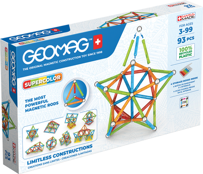 Geomag Supercolor 93 детали | Магнитный конструктор Геомаг 385 фото