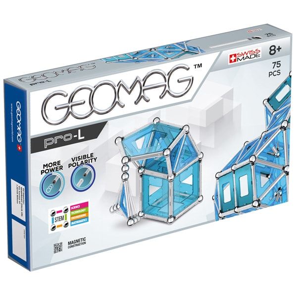 Geomag PRO-L 75 деталей | Магнітний конструктор 023 фото