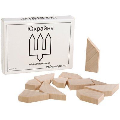 Деревянная головоломка Юкрайна | Мини ЗАМОРОЧКА 5026 фото