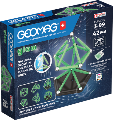 Geomag Glow 42 детали | Магнитный конструктор Геомаг (светится в темноте) 329 фото