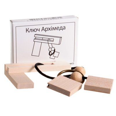 Деревянная головоломка Ключ Архимеда | Мини ЗАМОРОЧКА 5007 фото