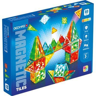Магнитный конструктор Geomag Magnetic Tiles Gems 60 4103 фото