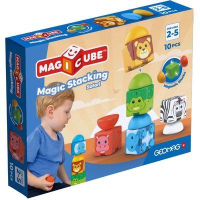 Магнитный конструктор Geomag Magicube Blocks Stacking Safari 10 GM305 фото