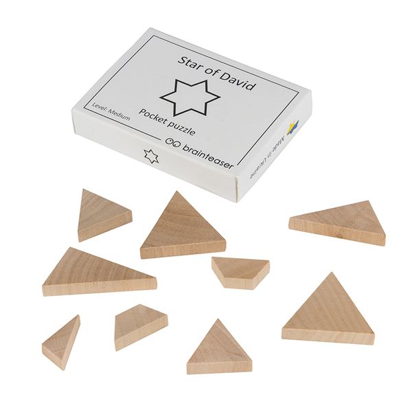 Star of David pocket puzzle | Mини головоломка ЗАМОРОЧКА 5028en фото